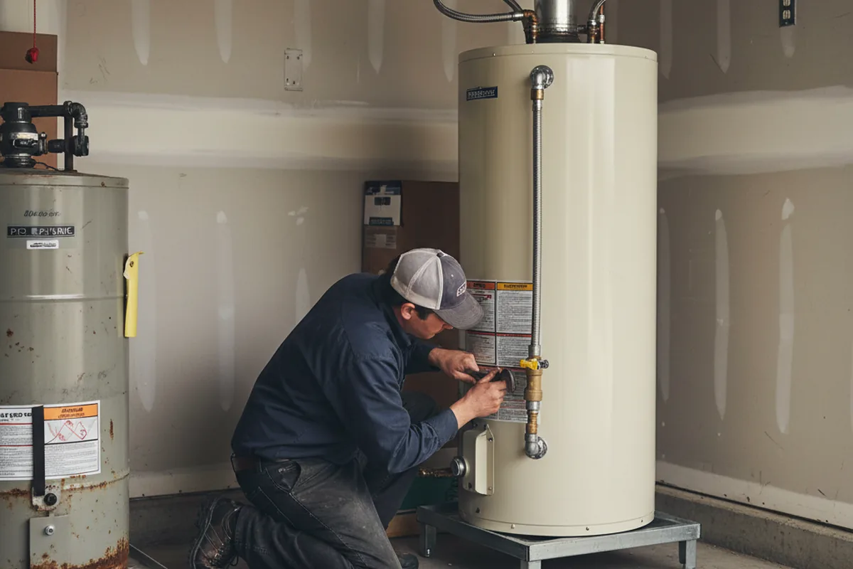 Water heater and shutoff valve replacement in Haltom City