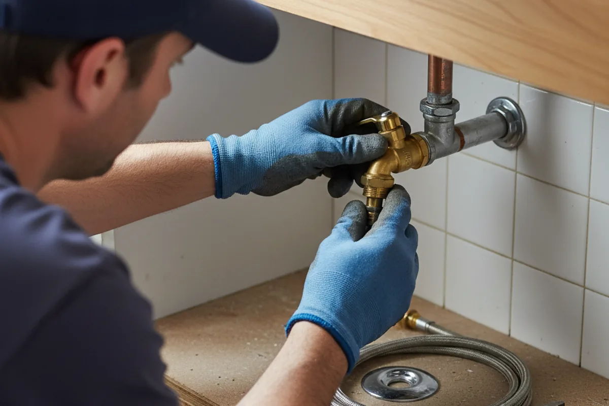 Shutoff valve and fitting work during Emergency Plumbing in Haltom City